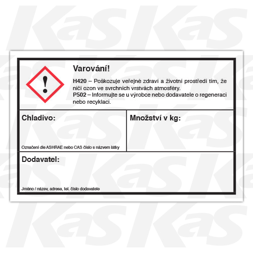 Revize úniku chladiva a F-plynů