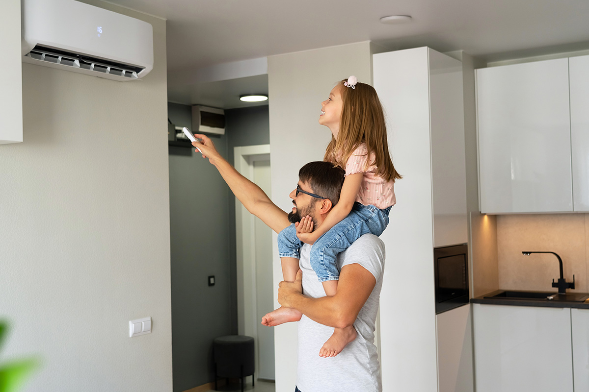 Pohoda v bytě díky vnitřní jednotce klimatizace